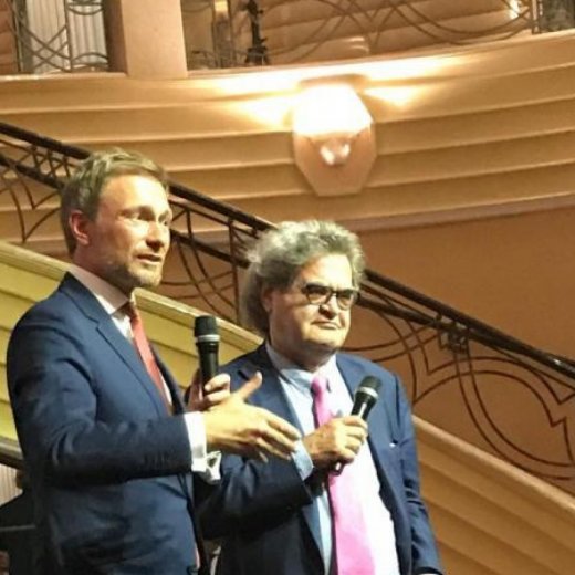 Christian Lindner, Moderation: Helmut Markwort
